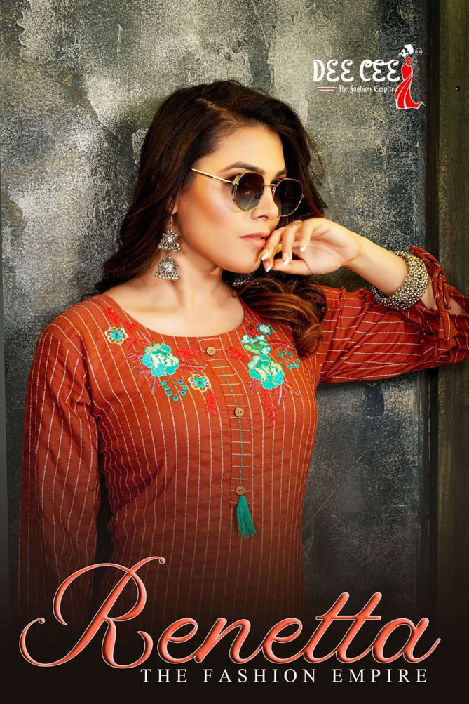 Renetta By Dee Cee A Line Long Kurtis Catalog